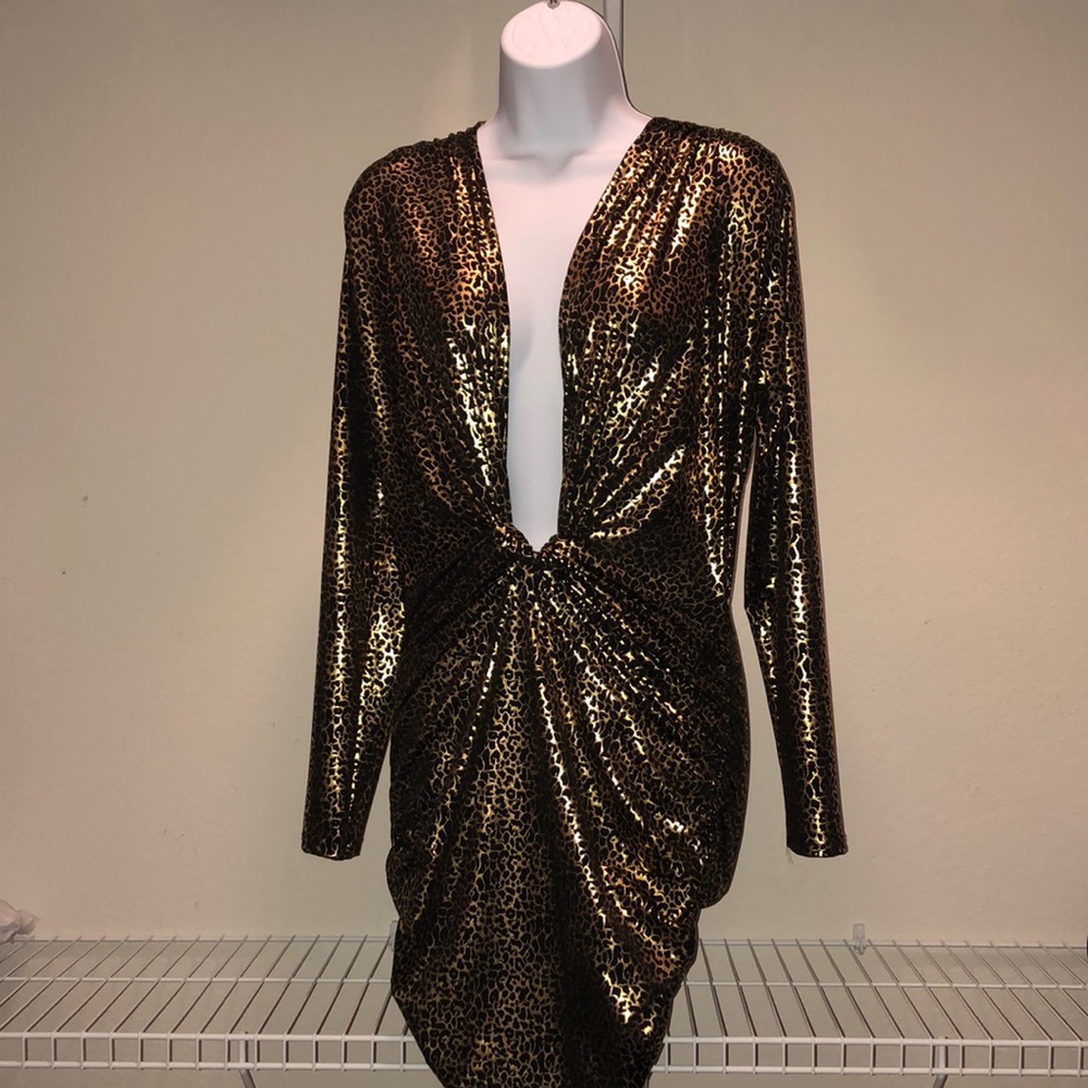 Black & gold Club dress